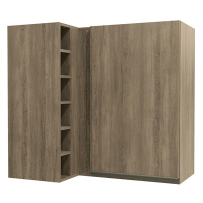 Armário Aéreo Cozinha 98 Cm Mônica 1 Porta Nogal - Kappesberg