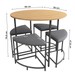 Mesa de Jantar 4 Lugares Bremen Freijo/Preto - Kappesberg