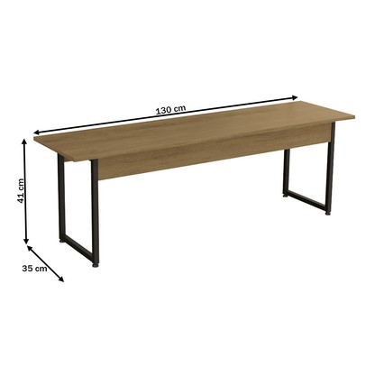 Mesa de Madeira com 2 Bancos Harley Freijó/Preto Fosco - Kappesberg