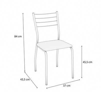 Mesa de Jantar 6 Lugares Olímpia Preto Fosco/Canela - Kappesberg Crome