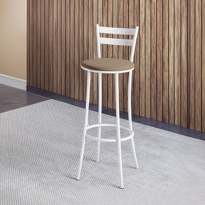 Banqueta Lia Branco Brilho - Kappesberg Crome