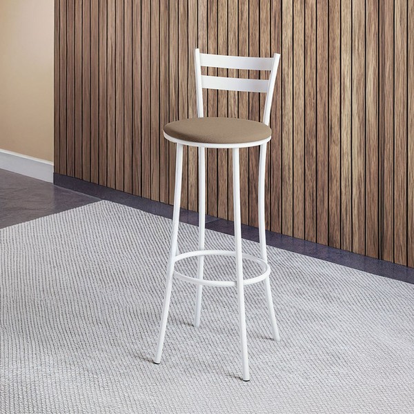 Banqueta Lia Branco Brilho - Kappesberg Crome