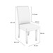 Mesa de Jantar 6 Lugares Ingrid com Vidro Canela/Off White/Bege - Kappesberg Jantar