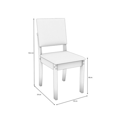 Mesa de Jantar 6 Lugares Samanta com Vidro Canela/Off White/Bege - Kappesberg Jantar