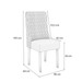 Mesa de Jantar 8 Lugares Tiffany com Vidro Canela/Off White/Bege - Kappesberg Jantar