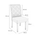 Mesa de Jantar 6 Lugares Fiorella com Vidro Canela/Off White/Capuccino - Kappesberg Jantar