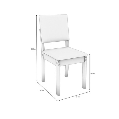 Mesa de Jantar 6 Lugares Adria com Vidro Canela/Off White - Kappesberg Jantar