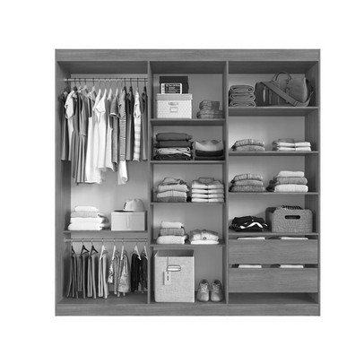 Guarda-Roupa Casal Oxford 6 Portas 2 Gavetas Freijó/Off - Irm Móveis