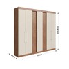 Guarda-Roupa Casal Milão 7 Portas 2 Gavetas Freijó/Off - Irm Móveis