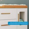Quarto de Bebê Completo Gabi 100% Mdf 1 Porta 3 Gavetas Branco/Amêndoa - Pnr Móveis