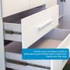 Quarto de Bebê Completo Gabi 100% Mdf 1 Porta 3 Gavetas Branco Brilho - Pnr Móveis