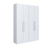 Guarda-Roupa Solteiro Oxford 4 Portas 2 Gavetas Branco- Irm Móveis
