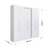 Guarda-Roupa Casal Oxford 6 Portas 2 Gavetas Branco - Irm Móveis