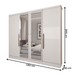 Guarda-Roupa Casal Adam Plus 4 Portas 2 Gavetas com Espelho Branco - Panorama Móveis