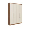 Guarda-Roupa Solteiro Oxford 4 Portas 2 Gavetas Freijó/Off - Irm Móveis