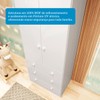 Quarto de Bebê Completo Bernardo 100% Mdf 2 Portas 6 Gavetas Branco Brilho - Pnr Móveis