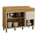 Balcão de Cozinha Dakota 120 Cm 3 Portas 1 Gaveta Cinamomo/Off White - Valdemoveis