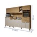 Cozinha Completa Capitólio 13 Portas 2 Gavetas Cinamomo/Off White - Valdemóveis