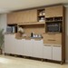 Cozinha Completa Capitólio 13 Portas 2 Gavetas Cinamomo/Off White - Valdemóveis
