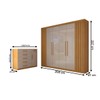 Guarda-Roupa Casal Alento 7 Portas 9 Gavetas Cinamomo/Off White Estrutura Premium 15mm - Panorama Móveis