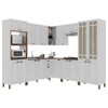 Cozinha Completa Firenze 20 Portas 2 Gavetas com Vidro 6171.116 Branco - Indékes