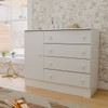 Cômoda Utopia 1 Porta 4 Gavetas Branco - Panorama Móveis