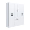 Guarda-Roupa Solteiro Laguna 7 Portas 1 Gaveta Branco - Irm Móveis