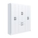 Guarda-Roupa Solteiro Laguna 7 Portas 1 Gaveta Branco - Irm Móveis