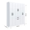 Guarda-Roupa Solteiro Laguna 7 Portas 1 Gaveta Branco - Irm Móveis