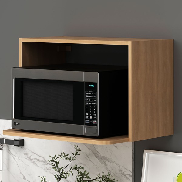 Armário Aéreo Cozinha 60 Cm para Micro-Ondas Cz3103 Freijó - Tecno Mobili