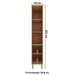 Paneleiro 40 Cm 2 Portas 5 Prateleiras Cz3108 Freijó - Tecno Mobili