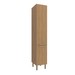 Paneleiro 40 Cm 2 Portas 5 Prateleiras Cz3108 Freijó - Tecno Mobili