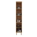 Paneleiro 40 Cm 2 Portas 5 Prateleiras Cz3108 Freijó - Tecno Mobili