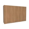 Armário Aéreo Cozinha 120 Cm 3 Portas 2 Prateleiras Cz3109 Freijó - Tecno Mobili
