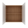 Armário Aéreo Cozinha 80 Cm 2 Portas Cz3115 Freijó/Branco - Tecno Mobili