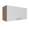 Armário Aéreo Cozinha 80cm 1 Porta Cz3119 Freijó/Branco - Tecno Mobili