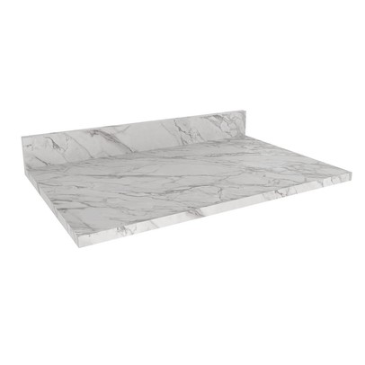 Tampo para Balcão 80cm Cz3121 Mármore Branco - Tecno Mobili