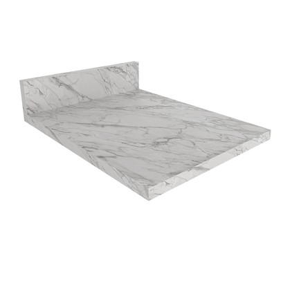 Tampo para Balcão 40cm Cz3122 Mármore Branco - Tecno Mobili