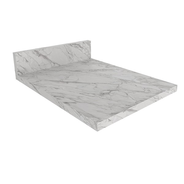 Tampo para Balcão 40cm Cz3122 Mármore Branco - Tecno Mobili