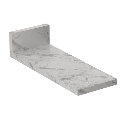 Tampo para Balcão 20cm Cz3124 Mármore Branco - Tecno Mobili