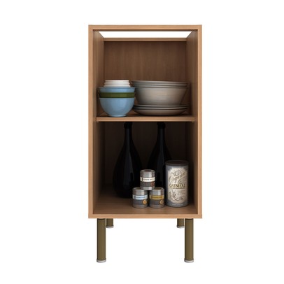 Balcão de Cozinha 40 Cm 1 Porta 1 Prateleira Cz3129 Freijó - Tecno Mobili