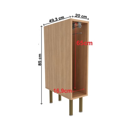 Acessórios para Cozinha Nicgo Toalheiro Cz3130 Freijó - Tecno Mobili