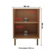 Balcão de Cozinha 60 Cm 2 Poras 1 Prateleira Cz3140 Freijó - Tecno Mobili