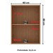 Armário Aéreo Cozinha 60 Cm 2 Portas 1 Prateleira Cz3141 Freijó/Branco - Tecno Mobili