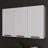 Armário Aéreo Cozinha 120 Cm 3 Portas Cz3310 Branco - Tecno Mobili