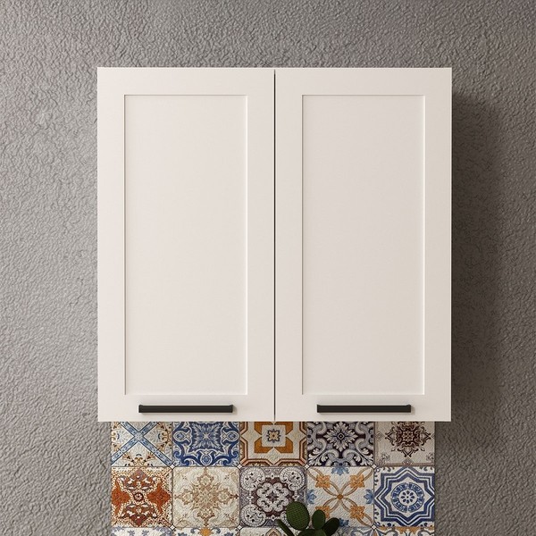 Armário Aéreo Cozinha 80 Cm 2 Portas Cz3314 Branco - Tecno Mobili