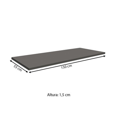 Tampo para Balcão Silver 150 Cm Gris - Pnr Móveis