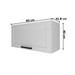 Armário Aéreo Cozinha 80 Cm 1 Porta Cz3316 Branco - Tecno Mobili