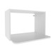 Armário Aéreo Cozinha para Microondas 100% Mdf Cz3319 Branco - Tecno Mobili