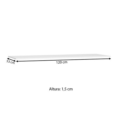Tampo para Balcão 120 Cm Supremo - Pnr Móveis